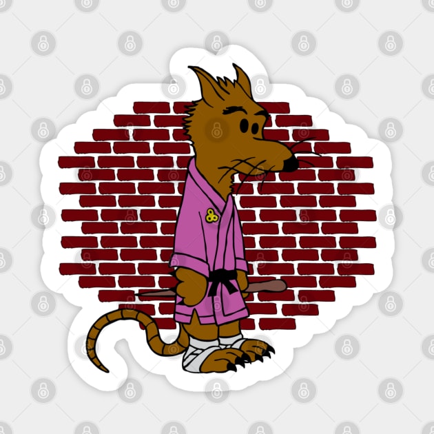 Master Splinter Sticker by Leidemer Illustration 